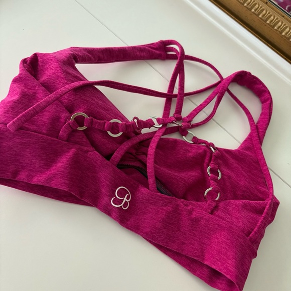 Bombshell Sportswear Ultra Pink ANGEL SPORTS BRA - Picture 3 of 4